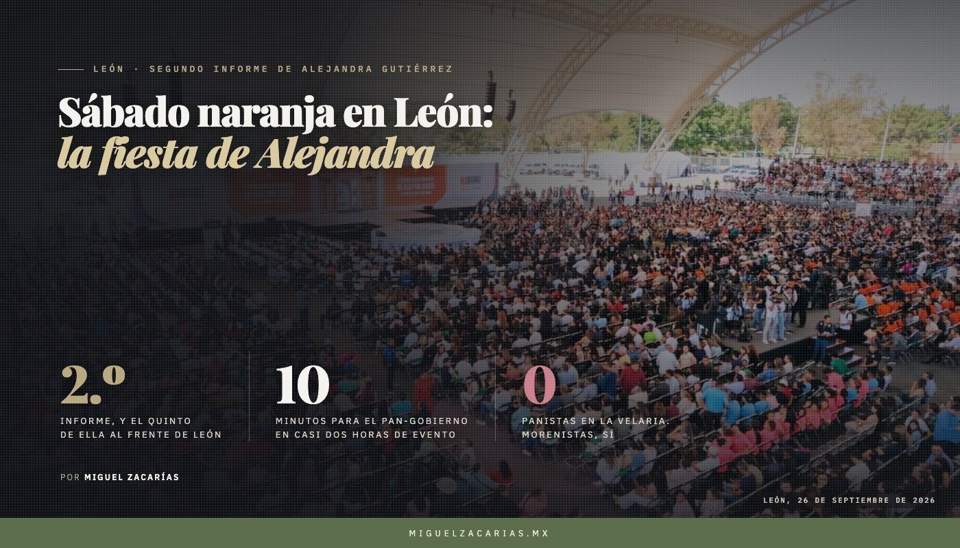 Vista aérea de la Velaria de la Feria de León llena durante el informe de la alcaldesa.