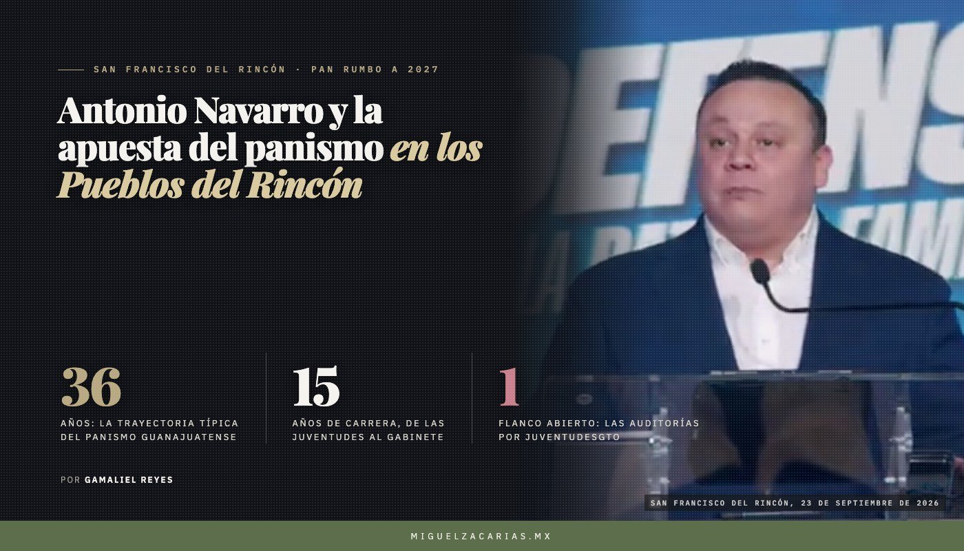 Antonio de Jesús Navarro habla en la tribuna del proceso de defensores del PAN en Guanajuato.