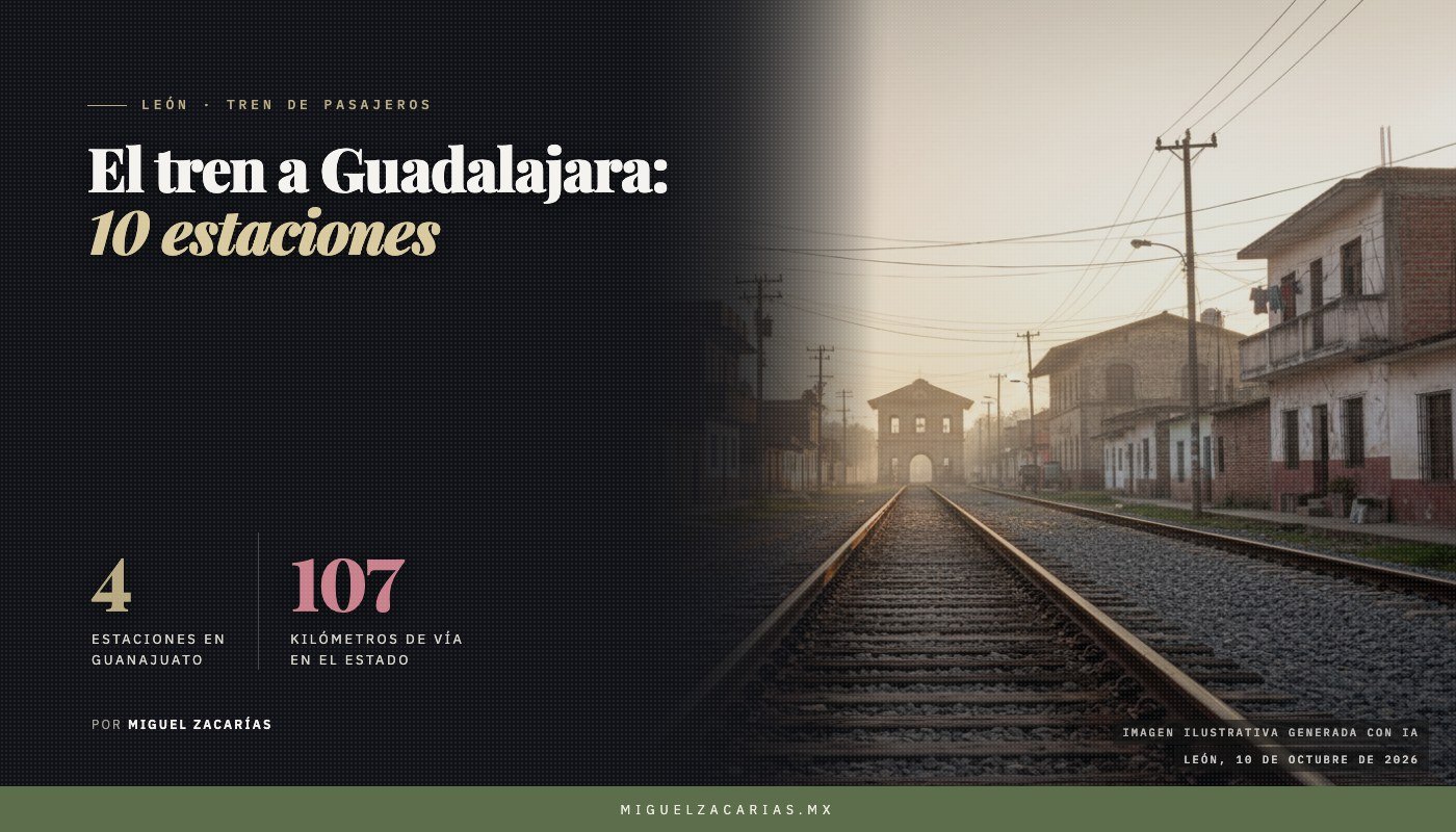 Vías de tren antiguas entre casas de un barrio tradicional, al amanecer. Imagen ilustrativa generada con IA.