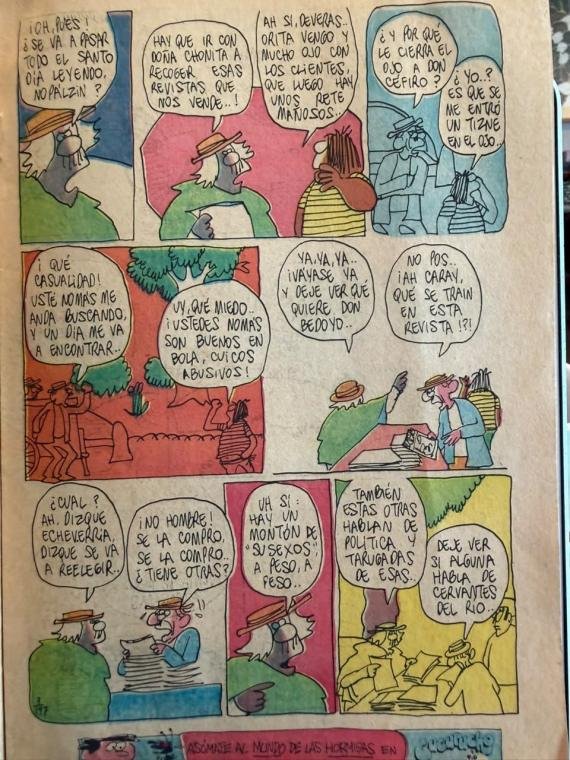 Página 1 del número 197 de la revista Los Agachados.